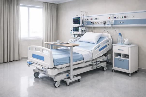ICU zoning and layout diagram